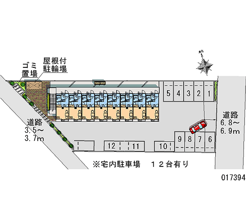 レオパレスカネエーズ柳橋 月極駐車場