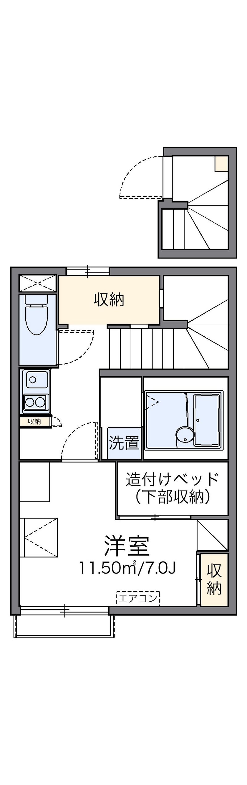 レオパレスシュガーハイム 間取図