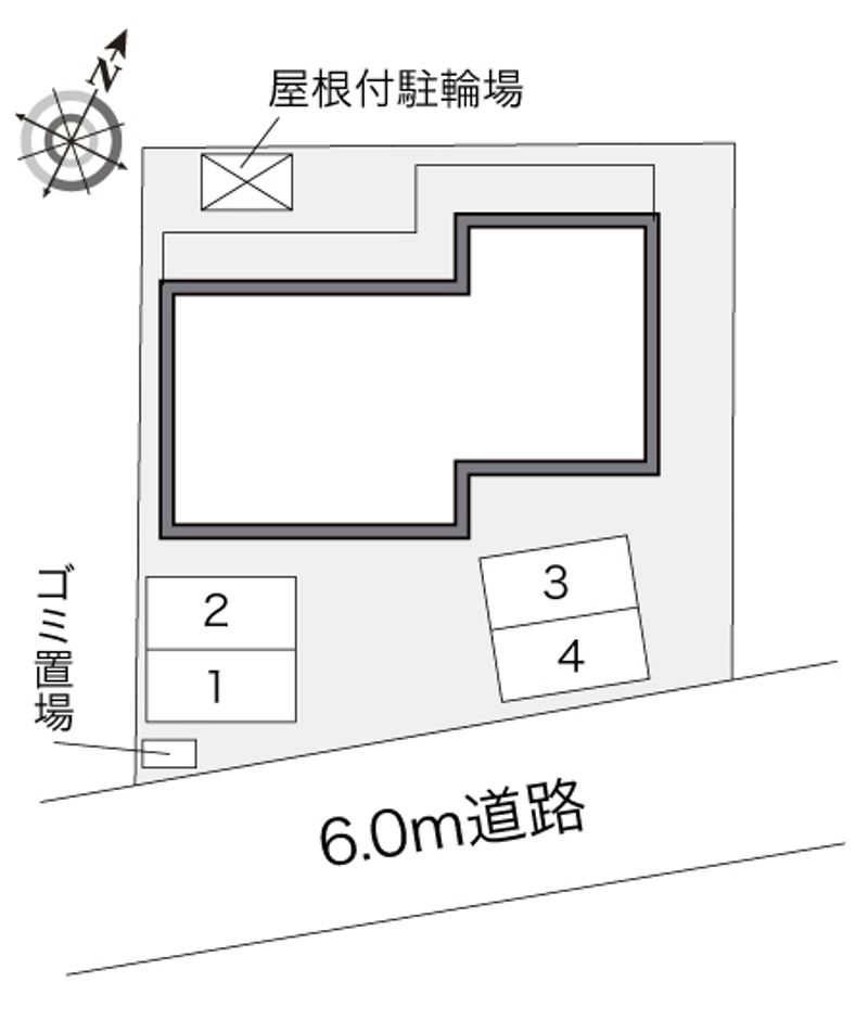 レオパレスリトル　フラワー 配置図