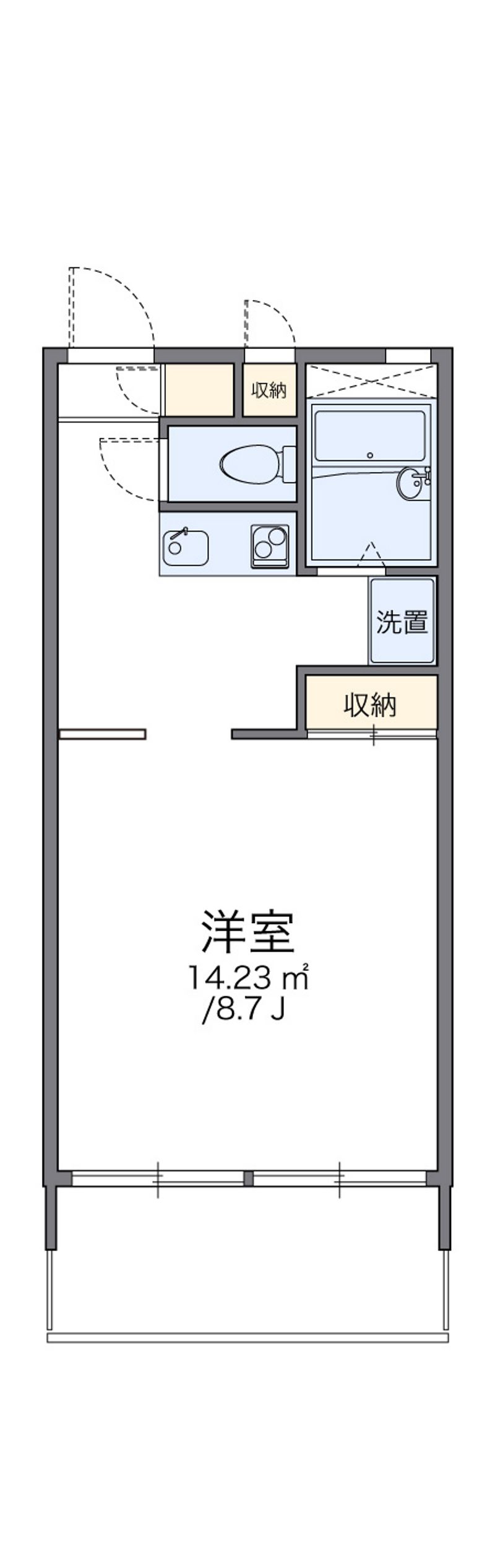 レオパレスサンライズマンション近見町 間取図