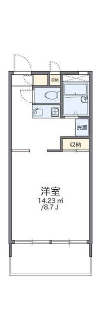 レオパレスサンライズマンション近見町 間取り図