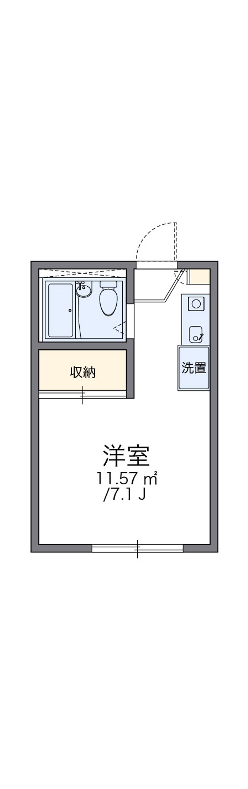 レオパレスパークヒル三ッ沢 間取図