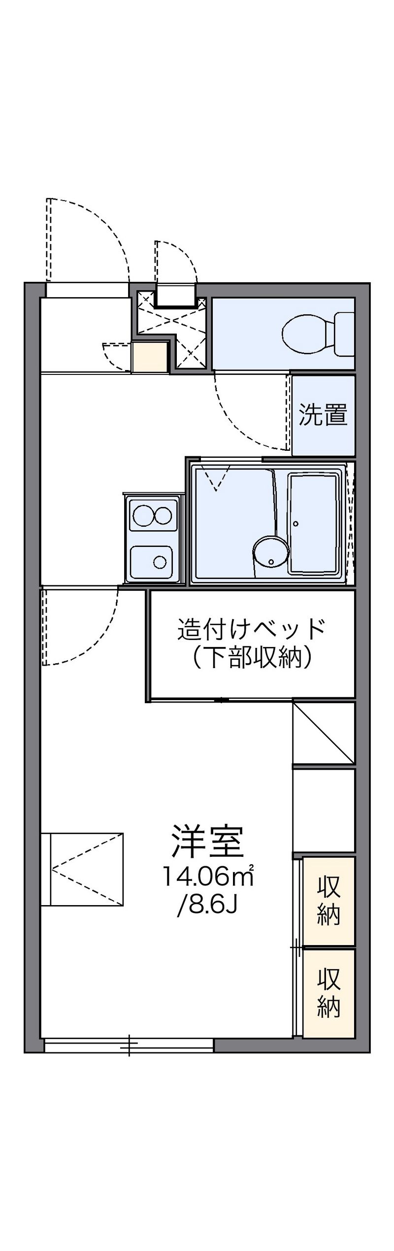 レオパレスＳｕｎｐｌａｃｅ 間取図