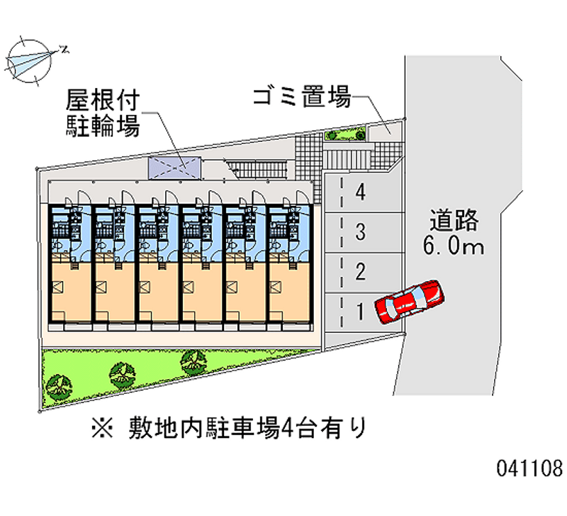 レオパレスグランデームケイ 区画図