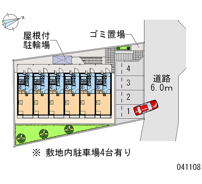 レオパレスグランデームケイ 月極駐車場