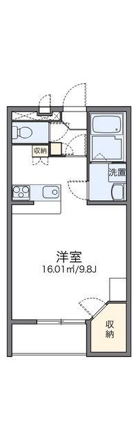 レオパレス島之内 間取り図