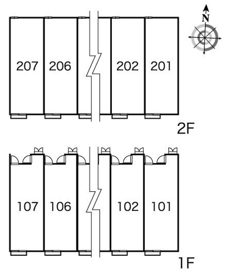 レオパレスＯＨＩＲＡ 間取配置図