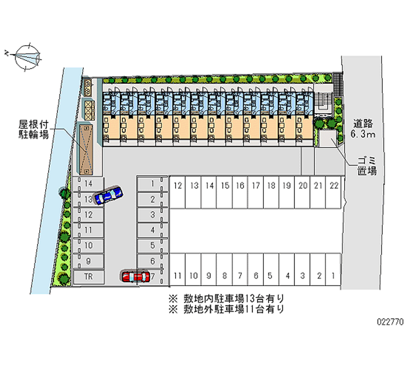 レオパレス中宗岡 月極駐車場