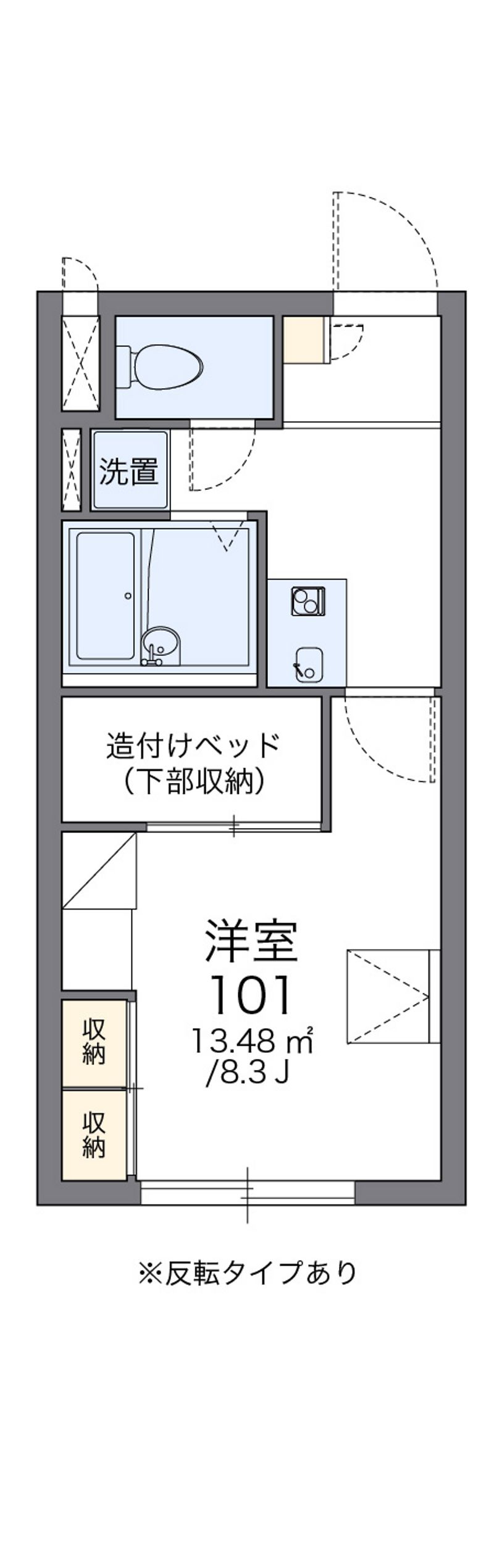 レオパレス月寒ベストフラット 間取図