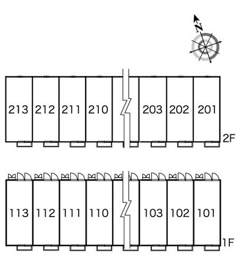 レオパレスＬｉｔｏｒａｌｅ 間取配置図