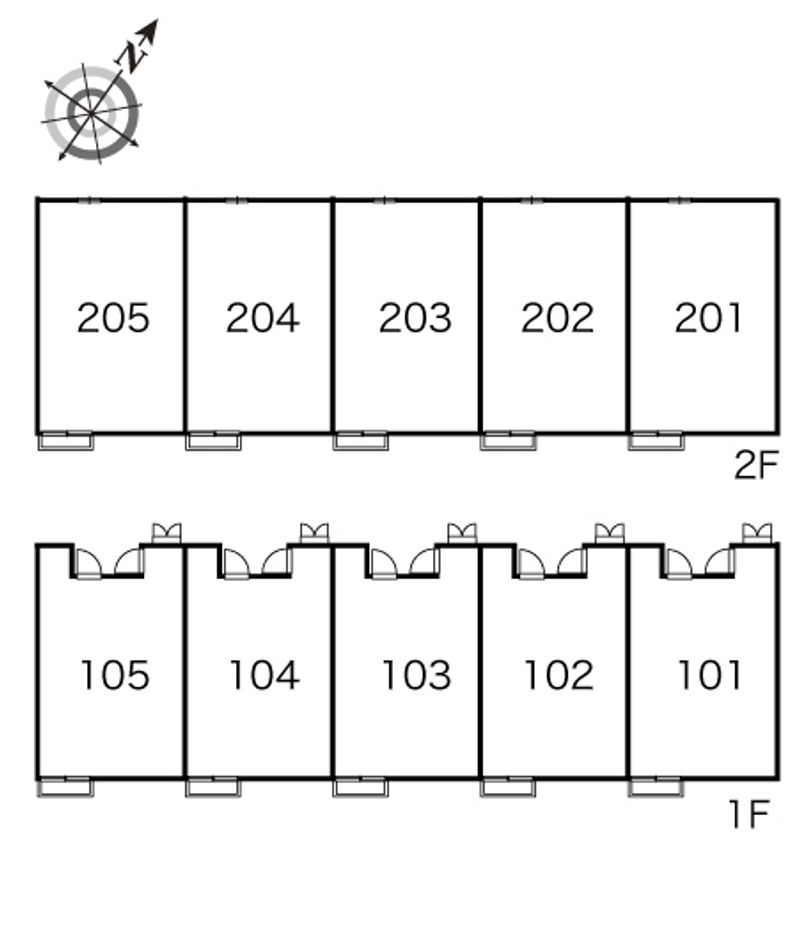 レオパレスラ　プランタン 間取り配置図