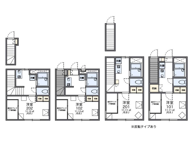 レオパレスジューンベリー 間取図
