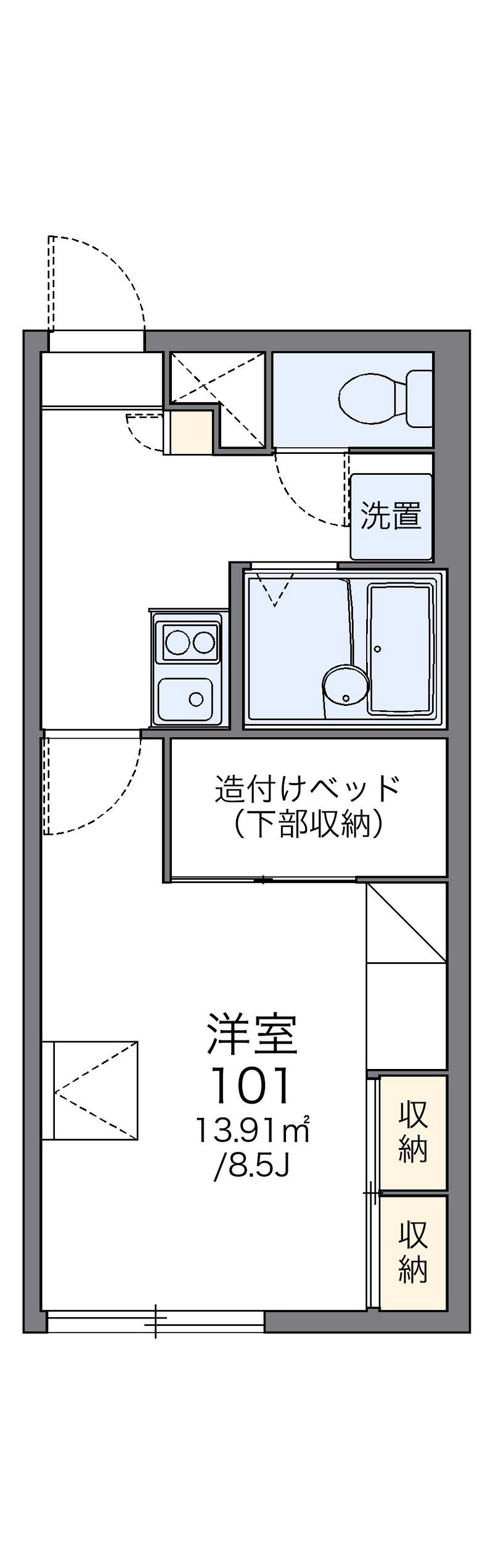 レオパレスエスペランサ 間取図