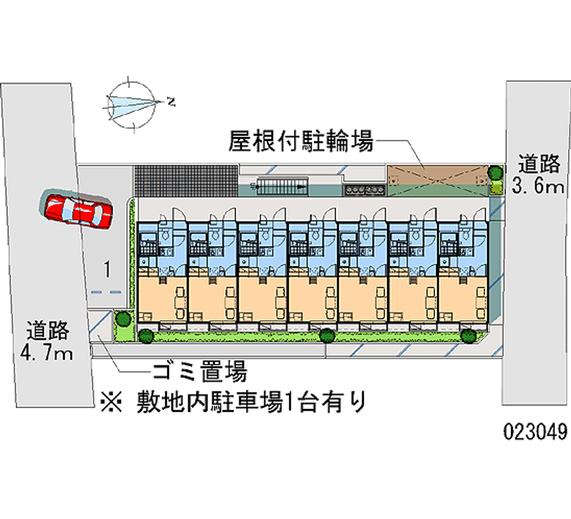 レオパレスＷＡＭ 月極駐車場