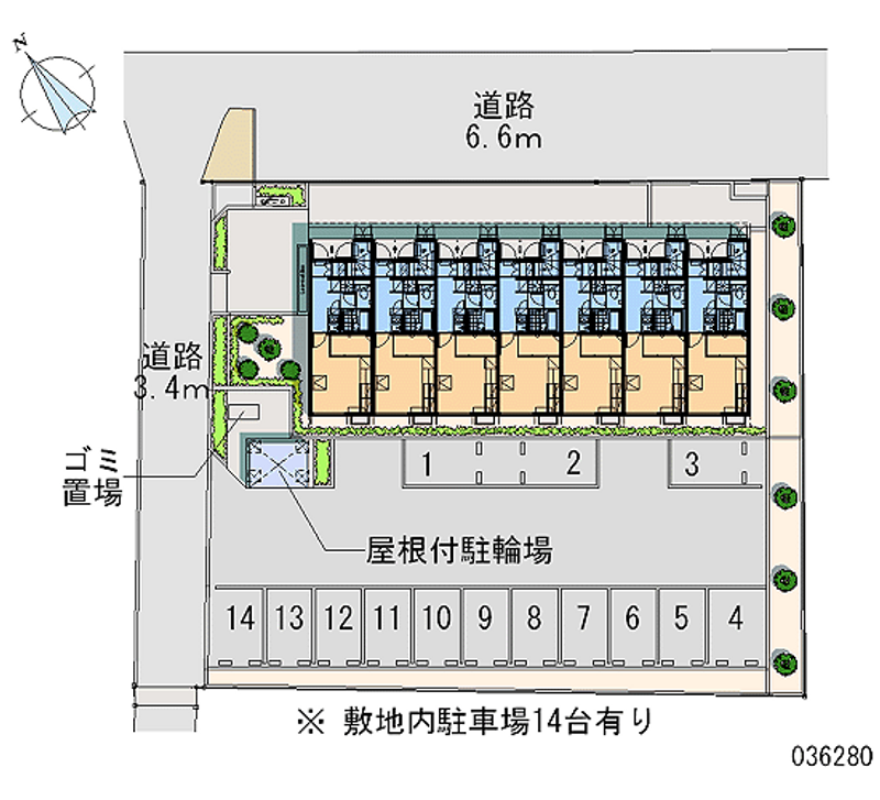 36280 Monthly parking lot