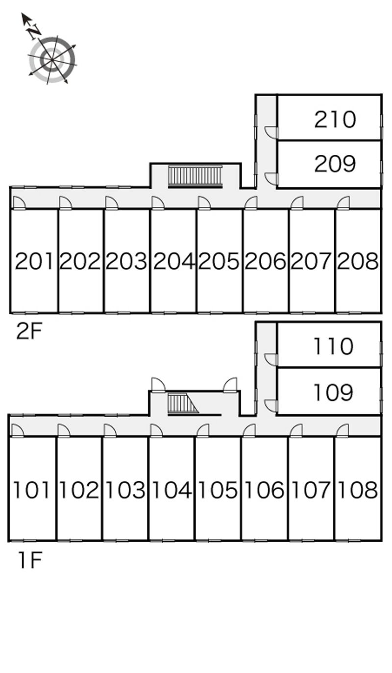 レオパレスルミエール 間取配置図