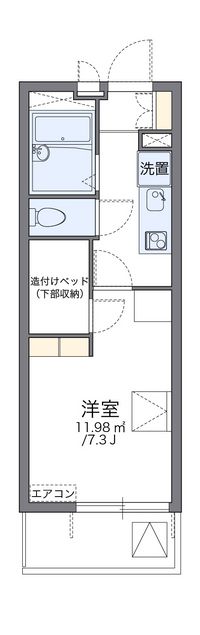 レオパレスまほろば高見 間取り図