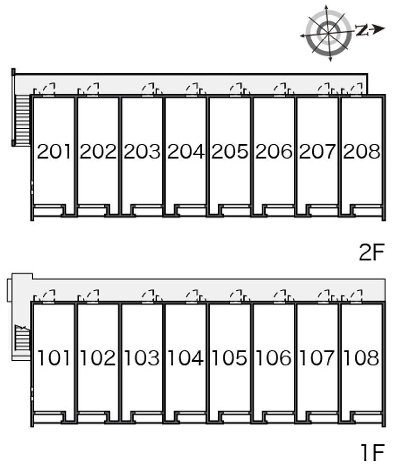 クレイノグリーンミズホ 間取配置図