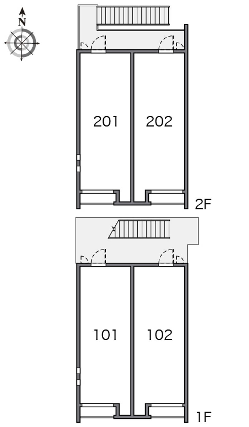 クレイノドゥマンＡ館 間取り配置図