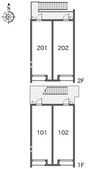 クレイノドゥマンＡ館 間取り配置図
