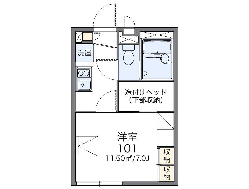 レオパレスタウンコート上ノ丸 間取図