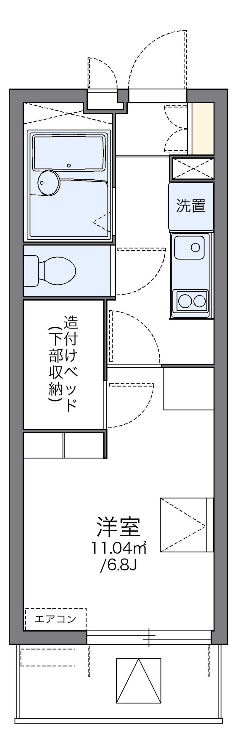 レオパレス甲子園 間取図