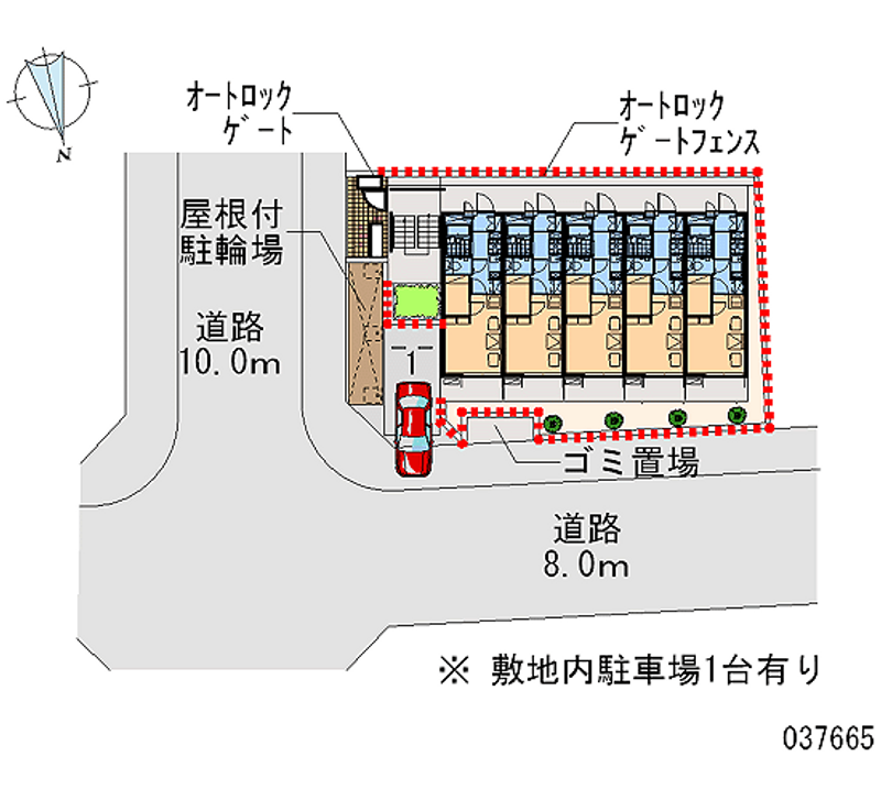 レオパレス大井町 区画図