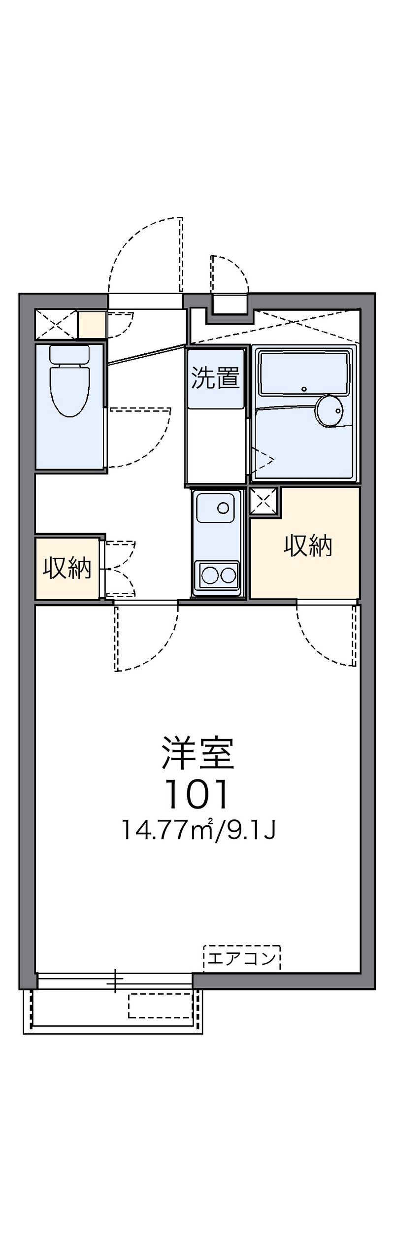 レオネクストラージヒル 間取図