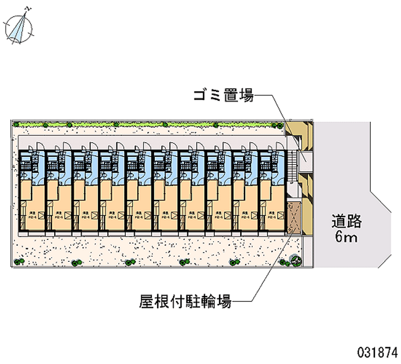 レオパレス瑞江Ⅲ 区画図