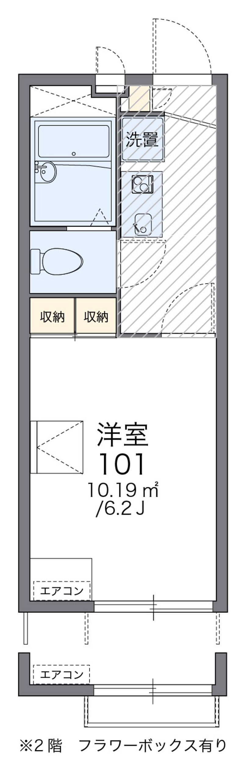 レオパレスＦＯＲＥＴⅡ 間取図