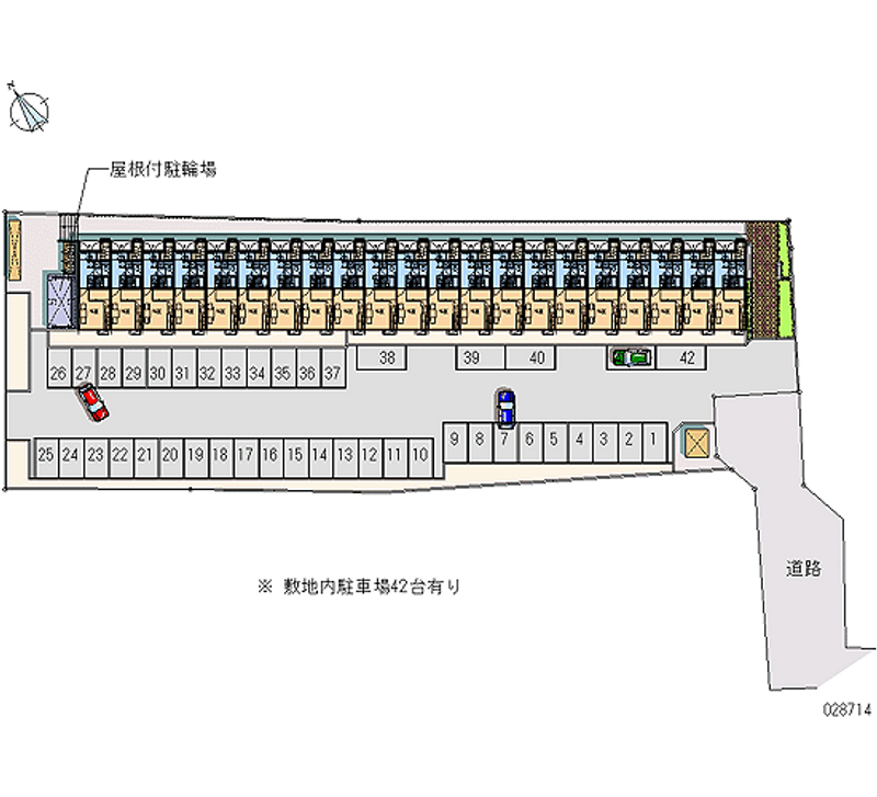 レオパレス中央西 月極駐車場