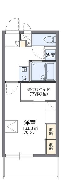 レオパレスＭＩＹＡＳＨＩＲＯ 間取り図