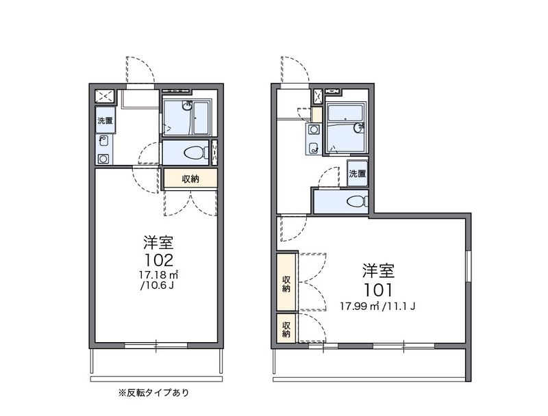 レオパレスフロイデンルーフ 間取図