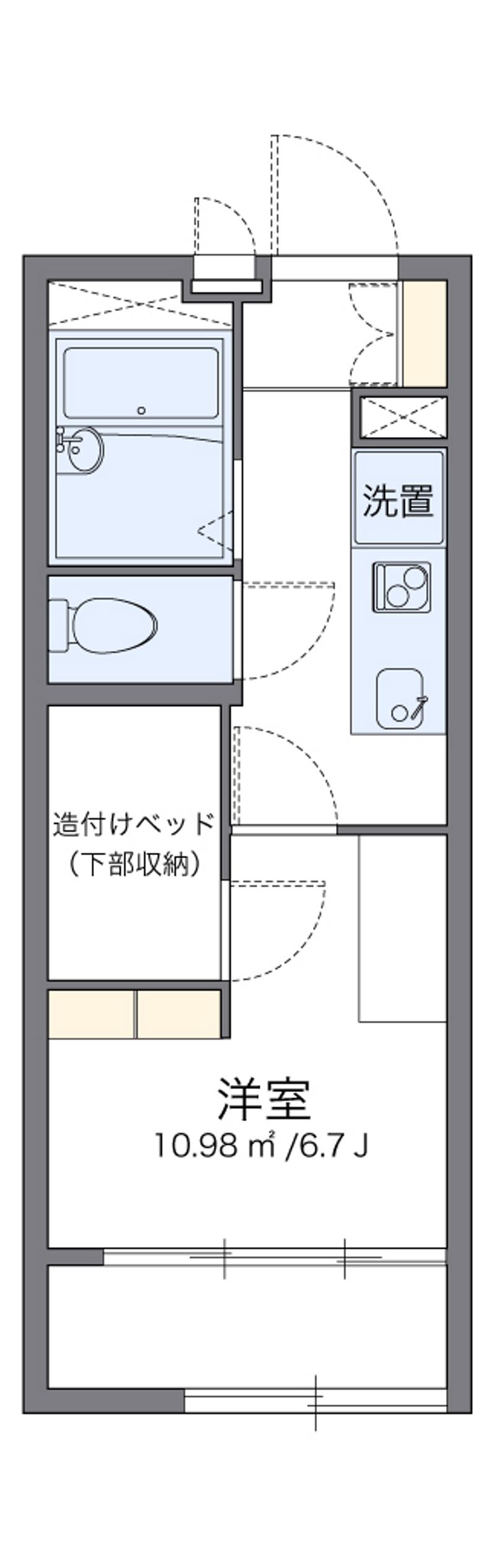 レオパレスエスペランサ横須賀 間取図