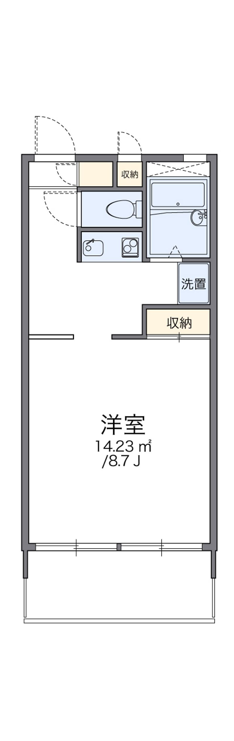 レオパレス神田 間取図