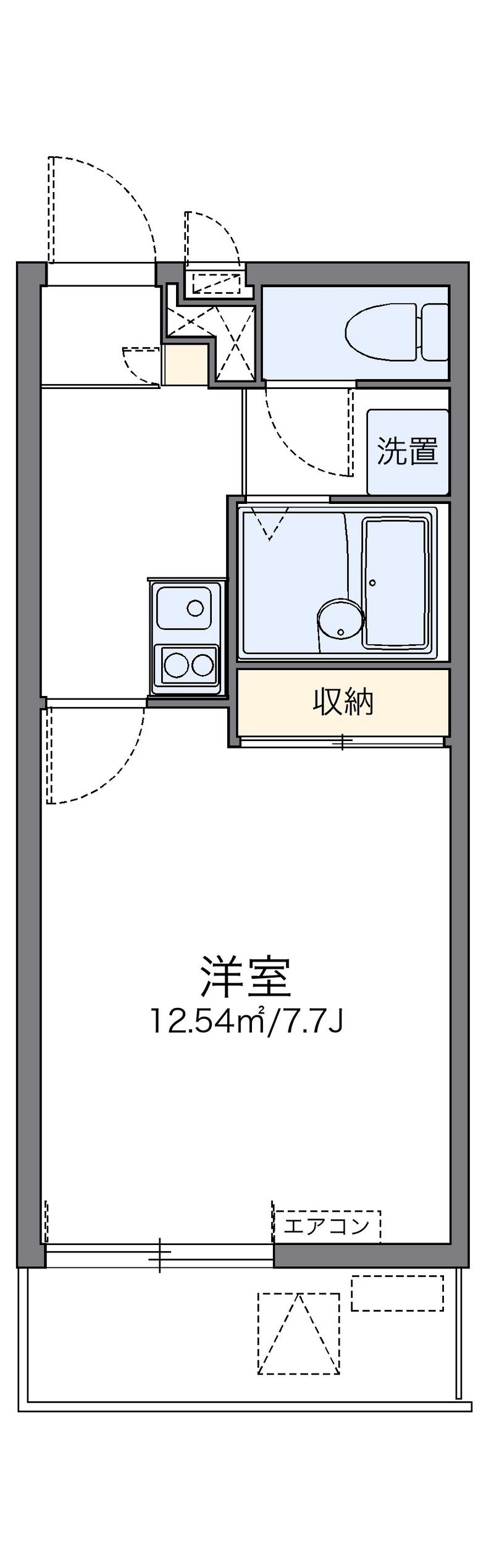 レオパレスコンフォートフレアⅢ 間取図