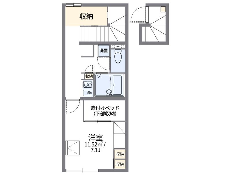 レオパレスアズ−ル 間取図