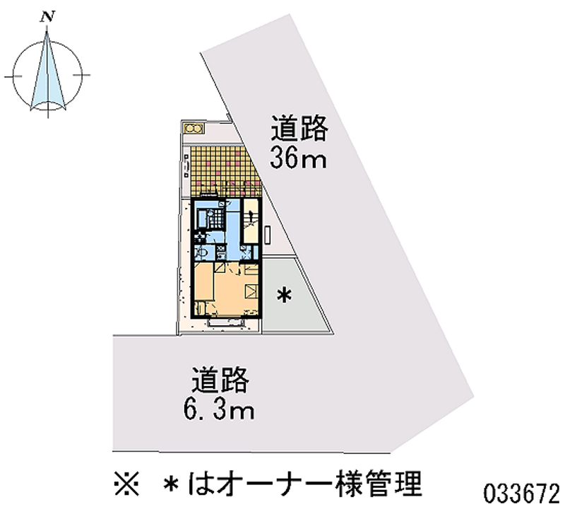 レオパレスなかやまⅡ 区画図