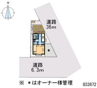 レオパレスなかやまⅡ 区画図