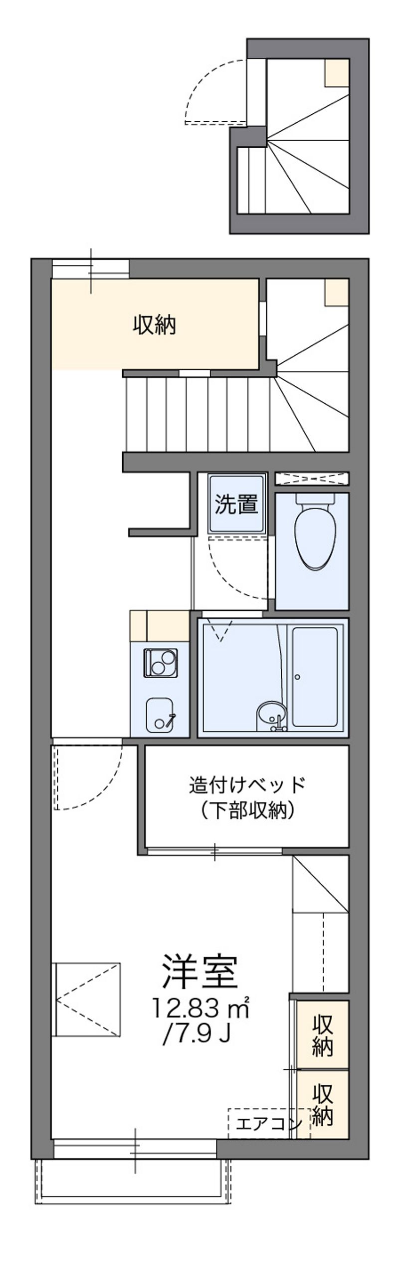 レオパレス千音寺 間取図
