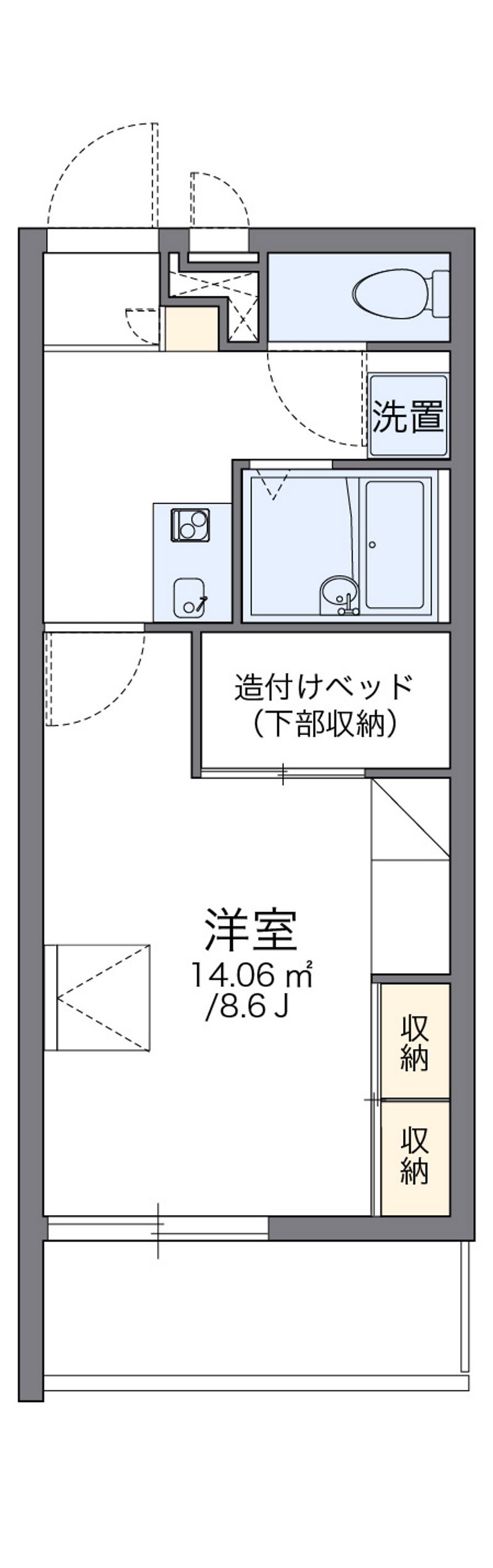 レオパレススリーアローズ 間取図