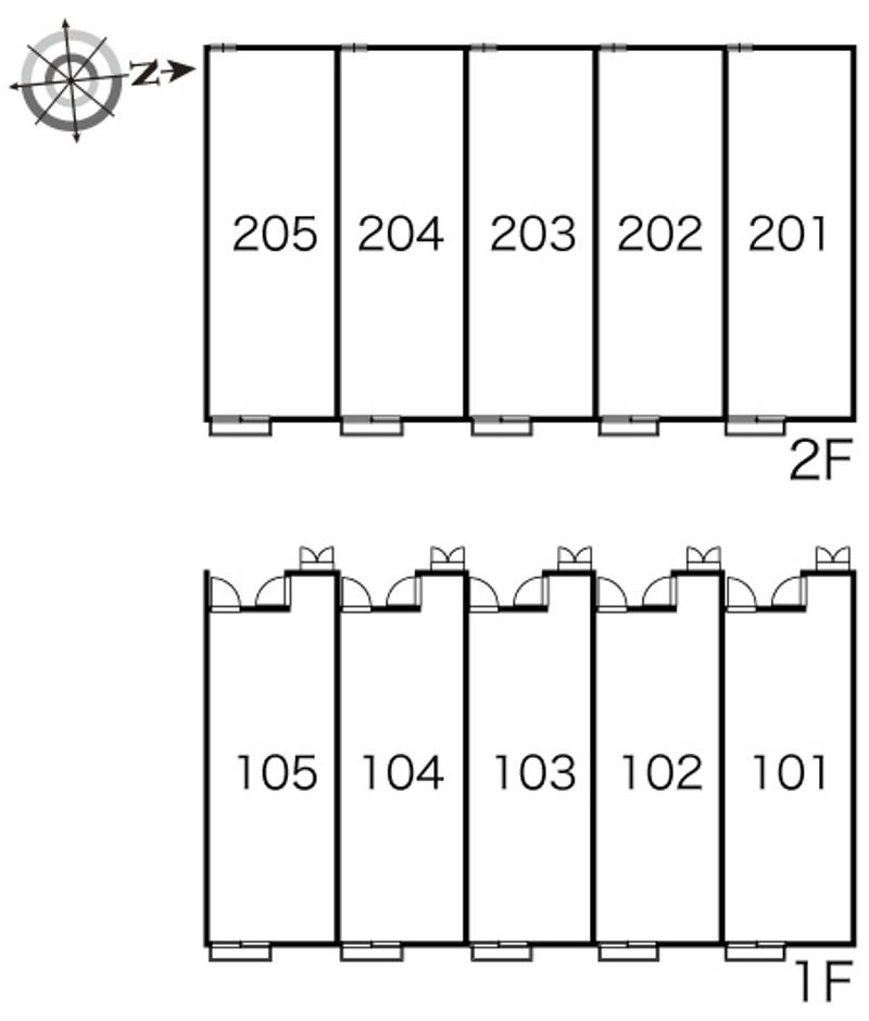 レオパレス野立 間取配置図