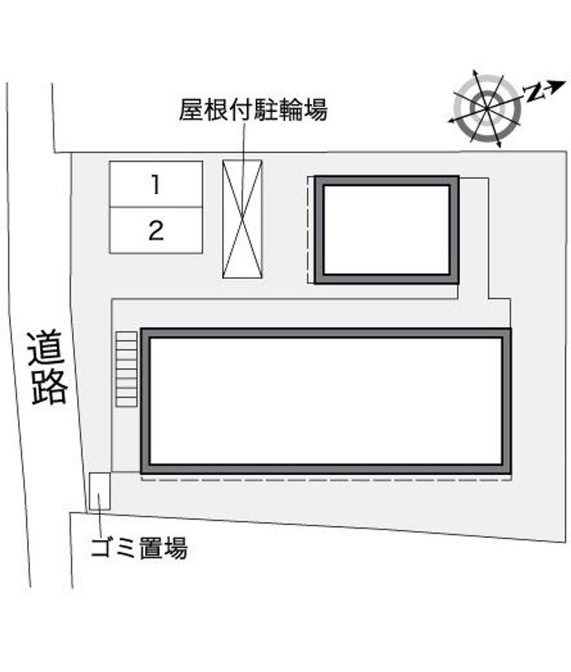 レオパレスヴィラ参号館 配置図