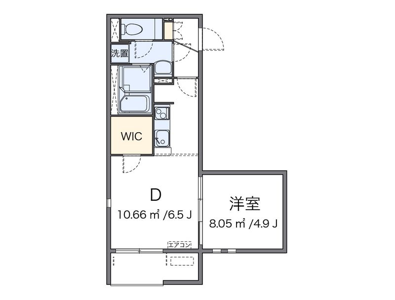 ミランダ万場山Ⅰ 間取図