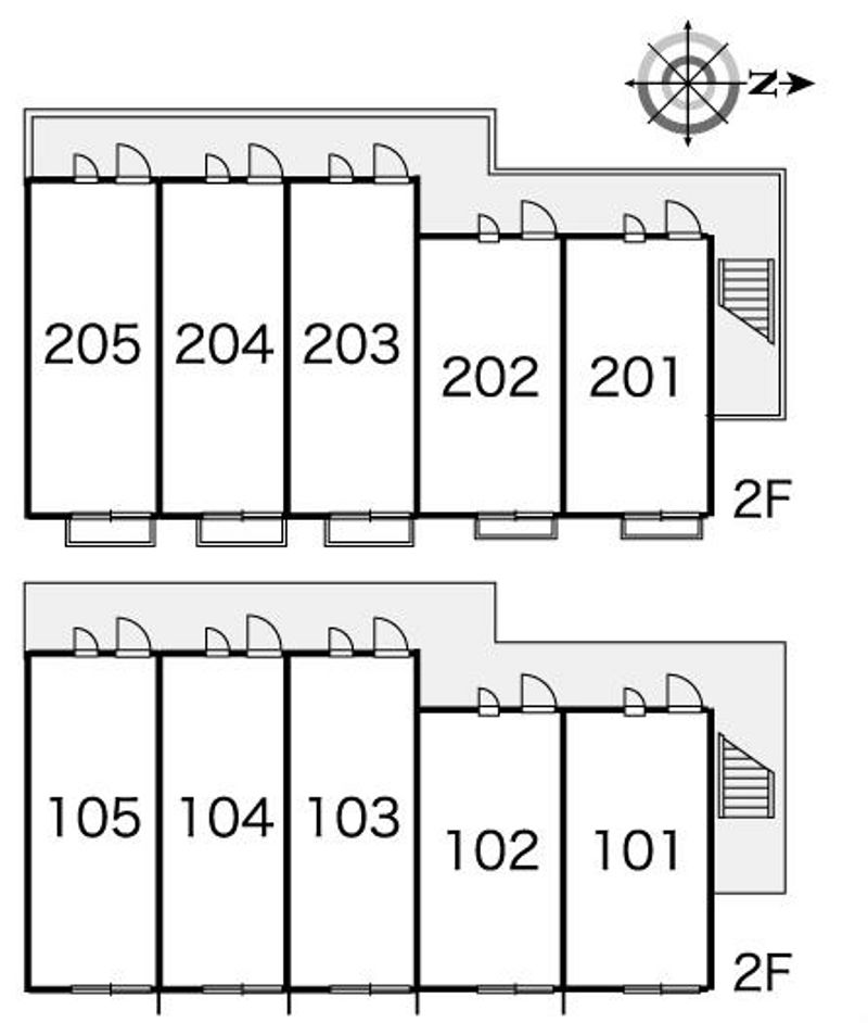レオパレスビジョンノバニー 間取り配置図