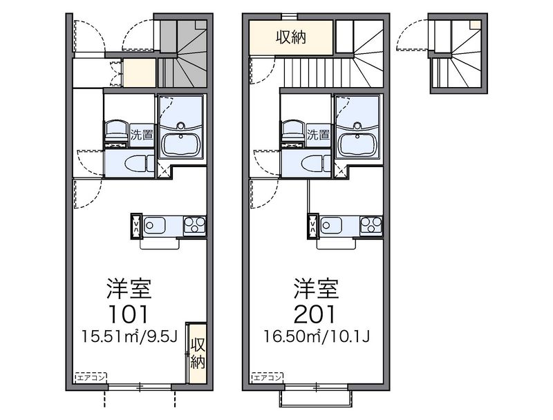 レオネクストアビタシオン　阿見 間取図