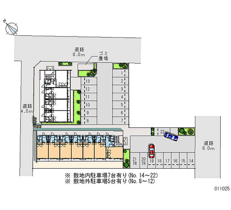 レオパレスＮＯＧＩ−Ｂ 月極駐車場