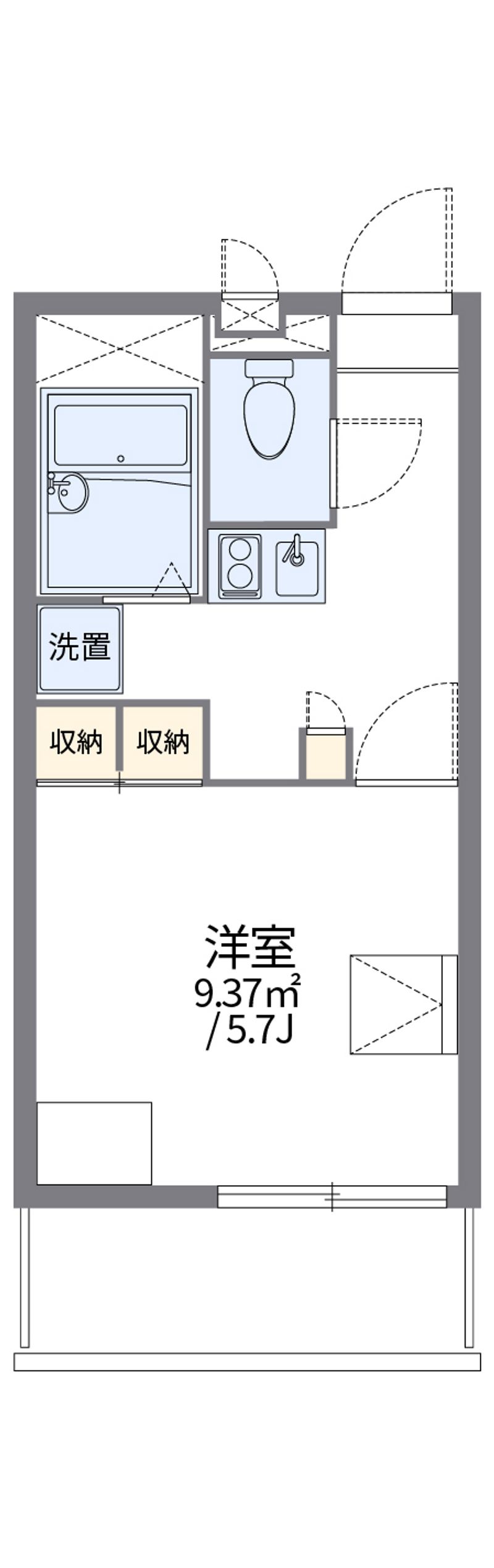 レオパレスルーメン 間取図