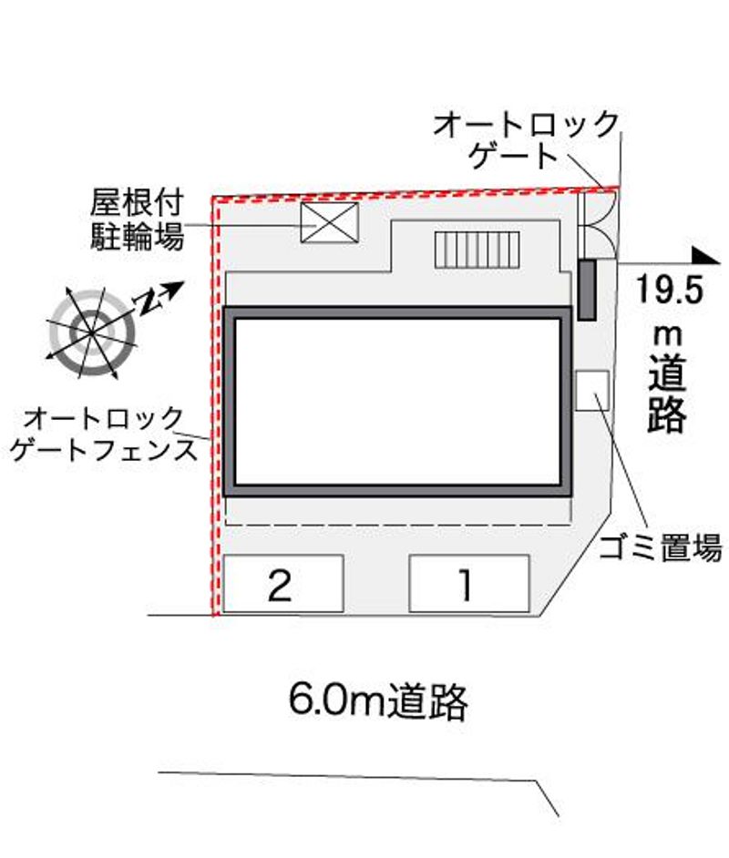レオパレスセロームＢ 配置図