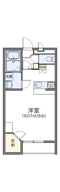 レオパレスシェルエトワール 間取り図